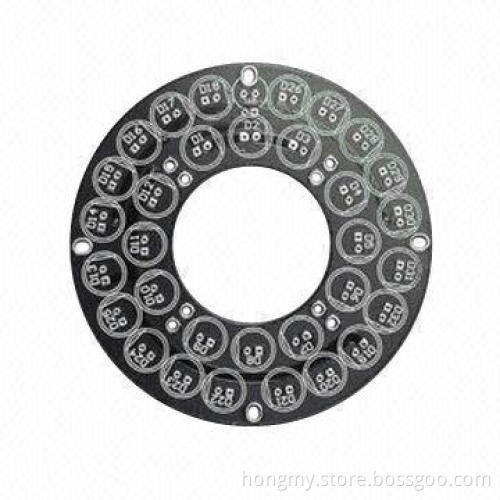 2-layer Round PCB Board with Black Solder Mask